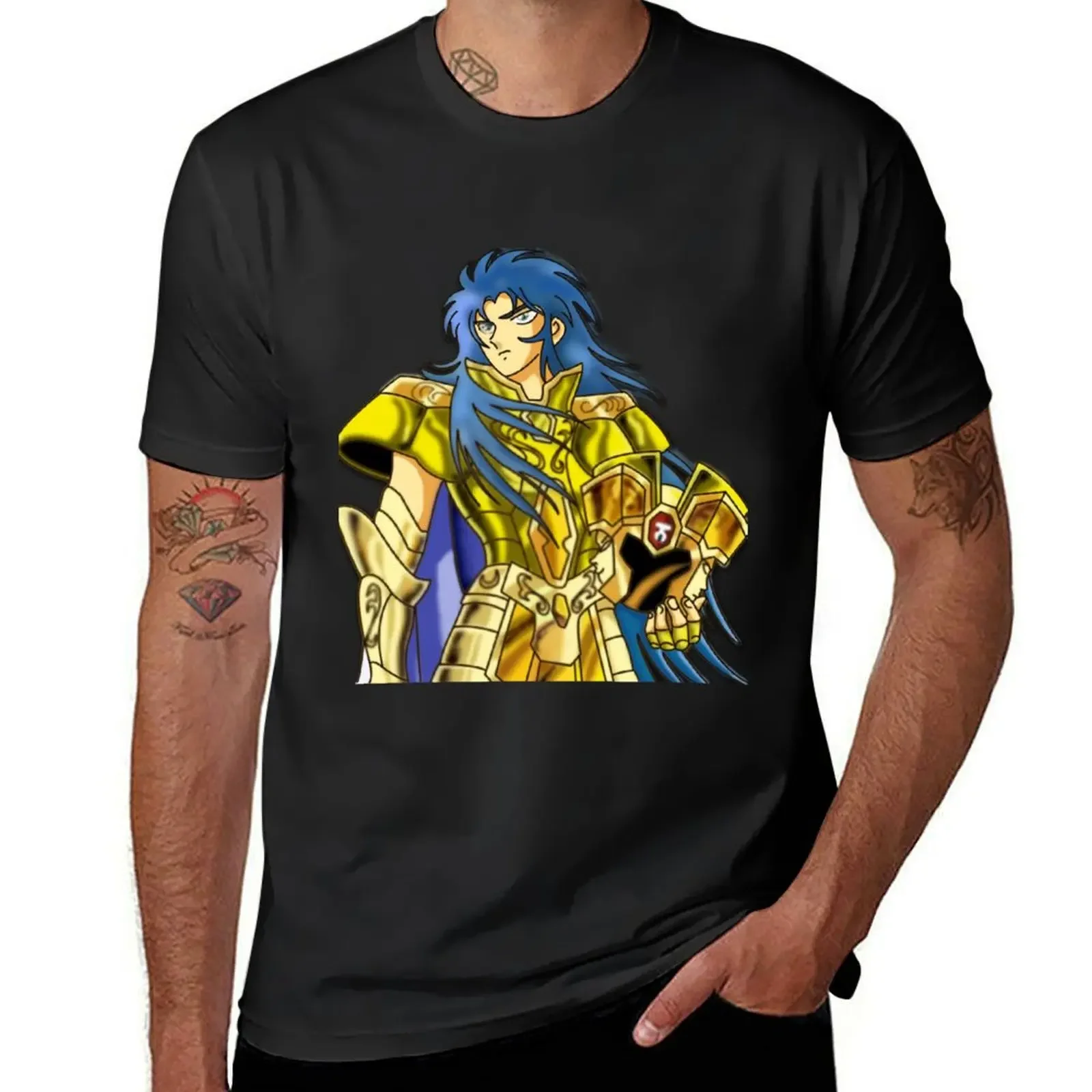 Saint Seiya - Saga/Kanon (Knight of Gemini) T-Shirt funnys summer tops tees boys animal print mens t shirts casual stylish