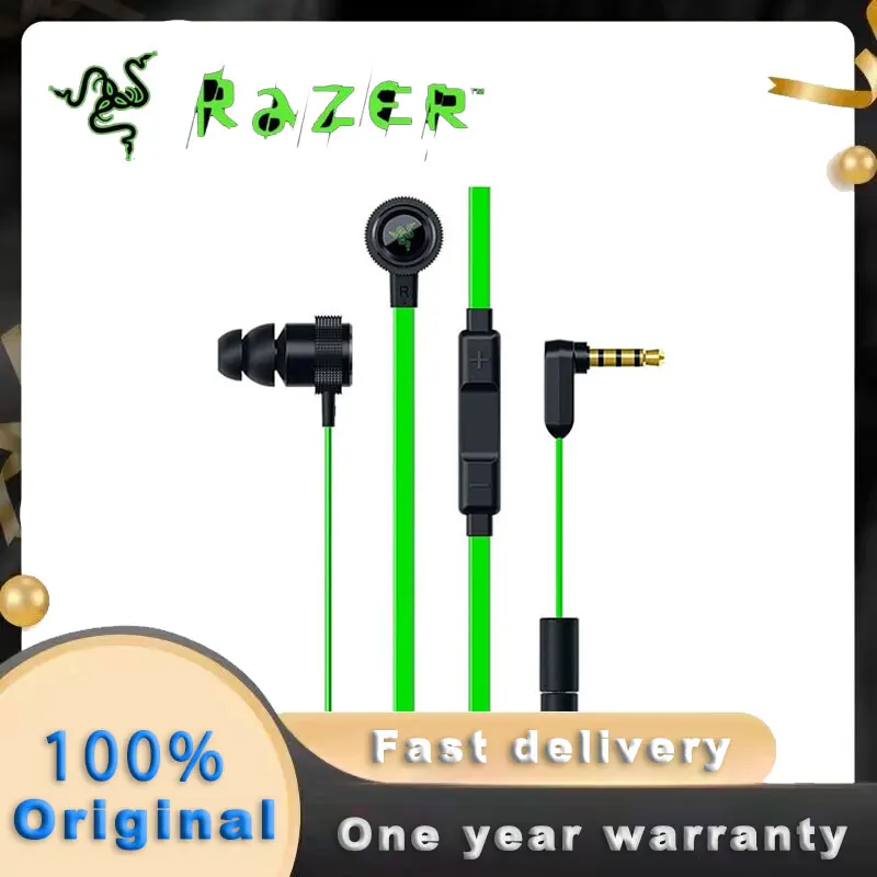 Razer Hammerhead Wired Pro V2 In-Ear Earphone Tuned Dual Driver Technology in-Line Mic & Volume Control Lightning Connector