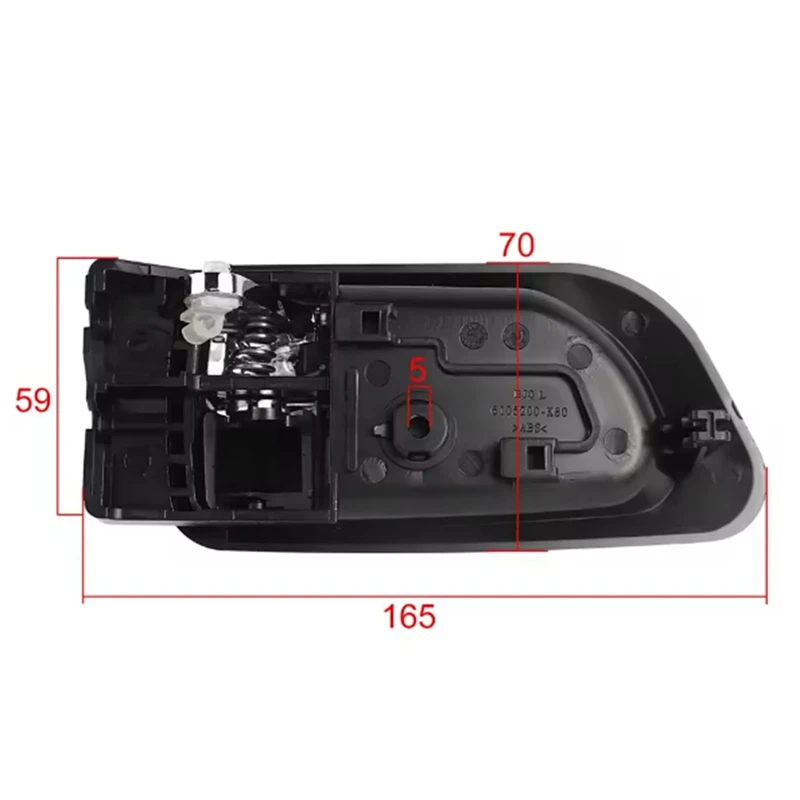 Super Sale Inside Door Handle Armest Front Left for Great Wall Haval Hover H3 H5 2010 2011 2012 2013 GWM X200