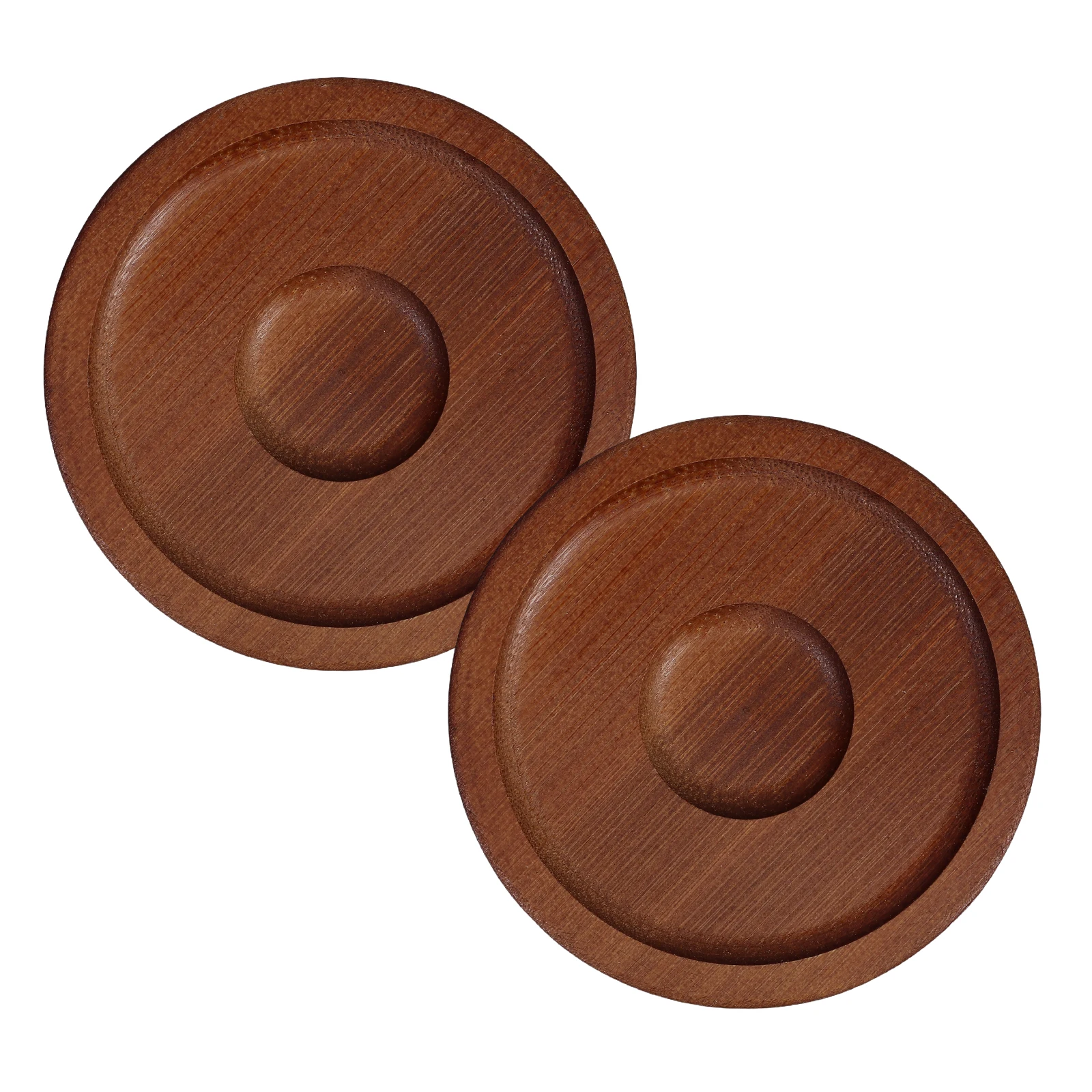 

2Pcs Rotating Coaster for Whiskey Glasses Anti Skid Wooden Mats Round Base Protective Beer Glass Coasters Home Use
