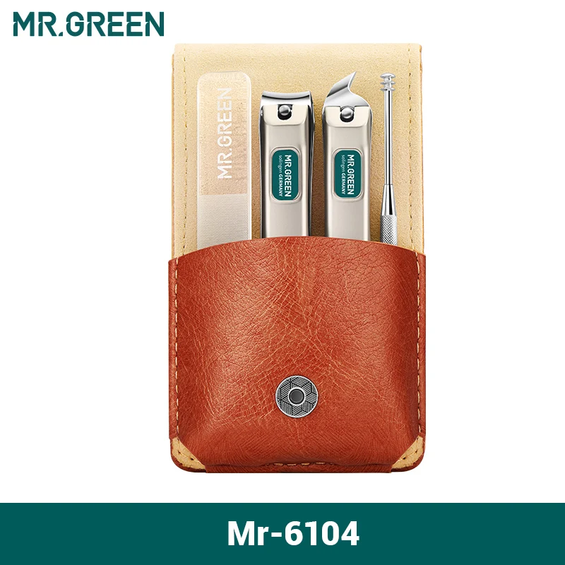 Mr. grün tragbare Maniküre Set Nagel knipser Reise werkzeuge Kit Edelstahl Geschenk box für Freunde oder Familie