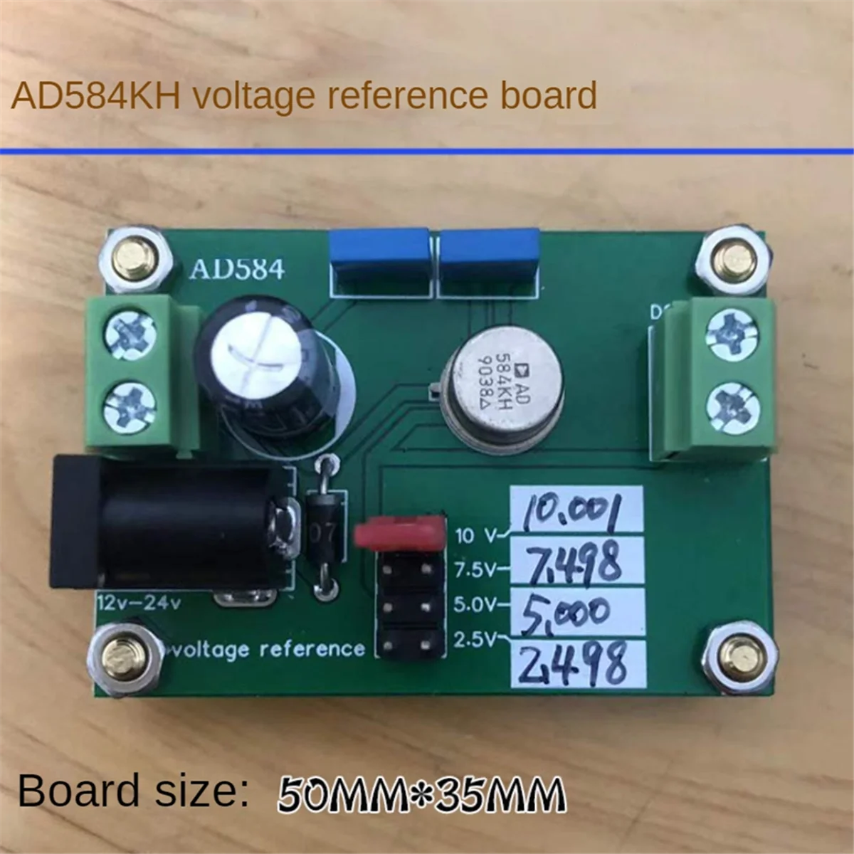 AD584 Referência Tensão Fonte, 10V AD584KH, Voltage Reference Board Calibração para Multímetro Tensão Filtro