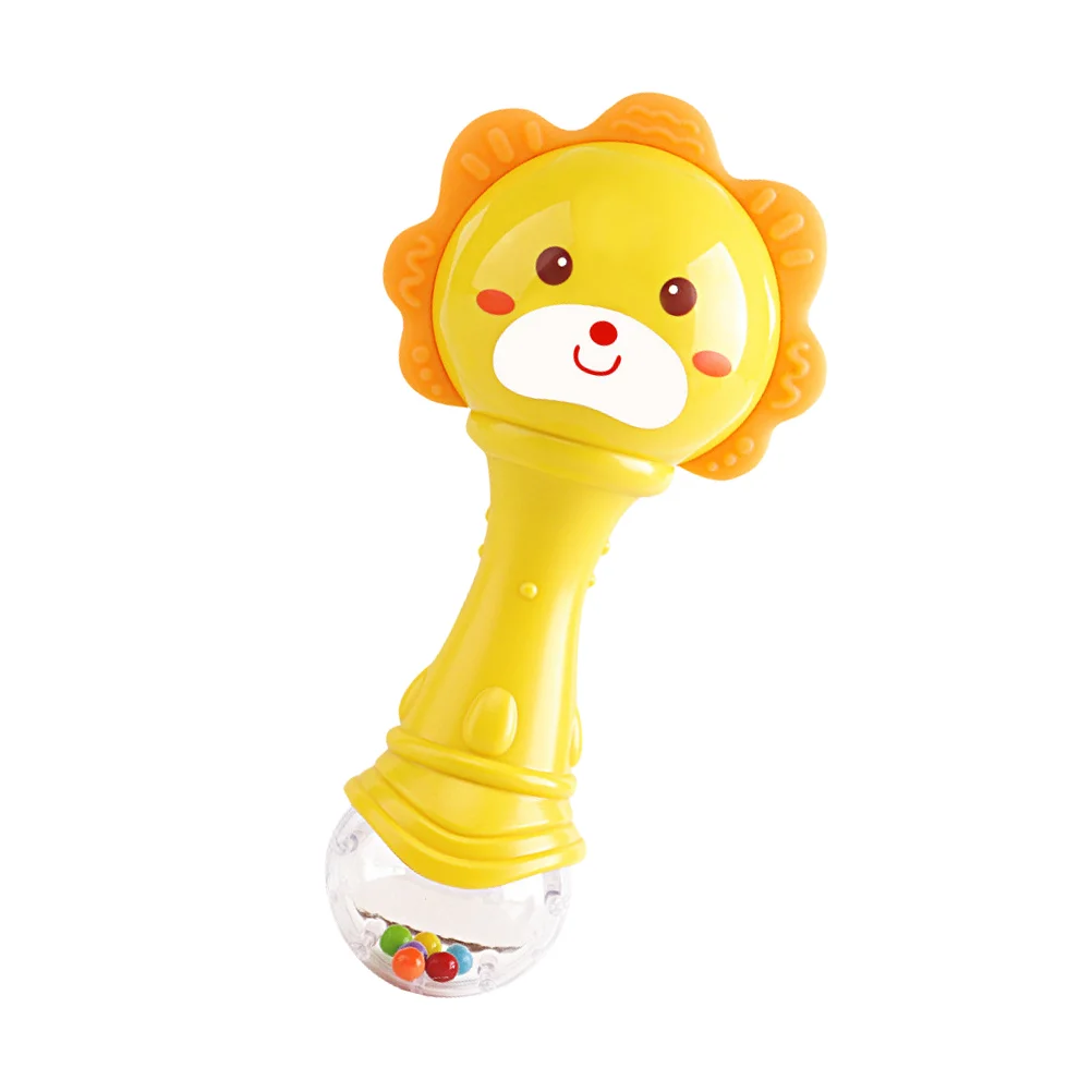 Preschool Toys Girls Early Education Baby Educational Learning Grasp Plastic Rattle Training Handbell Abs Cartoon