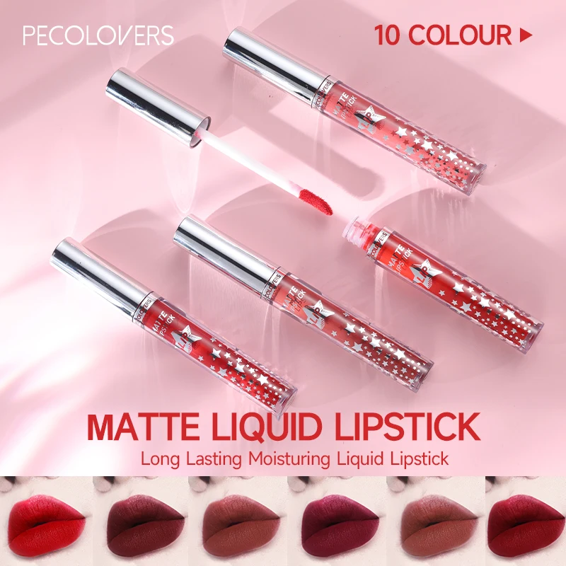 Matte Hydrating Lip Gloss Super Sexy Waterproof Liquid Lipstick Velvet Beauty Pink Red Lip Makeup Women Cosmetics New