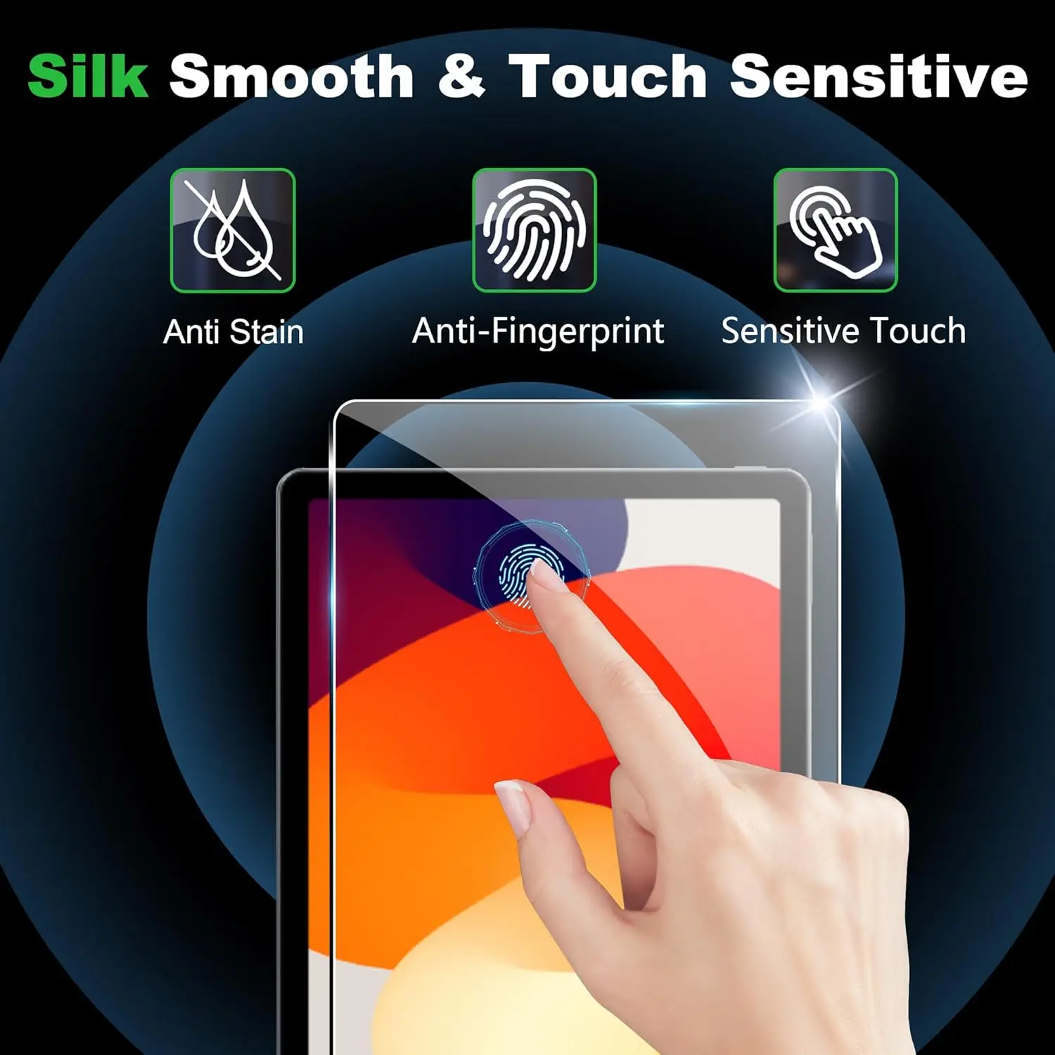 Tempered Glass For Redmi Pad SE (11 inch) 2023 Screen Protector HD 9H Hardness Anti-Fingerprints No Bubbles Protective Film