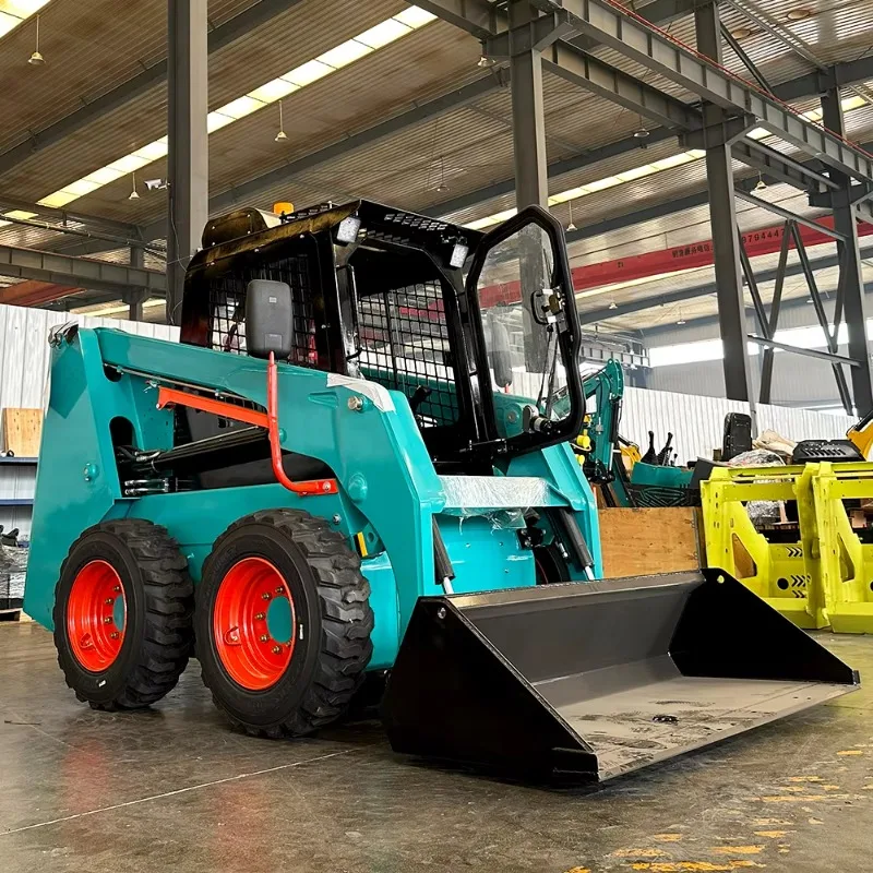 Customized EPA Approved 900kg Rated Load Xinchai Diesel Engine 60HP Wheel Loader Compact Skid Steer Loader With Multifunctional