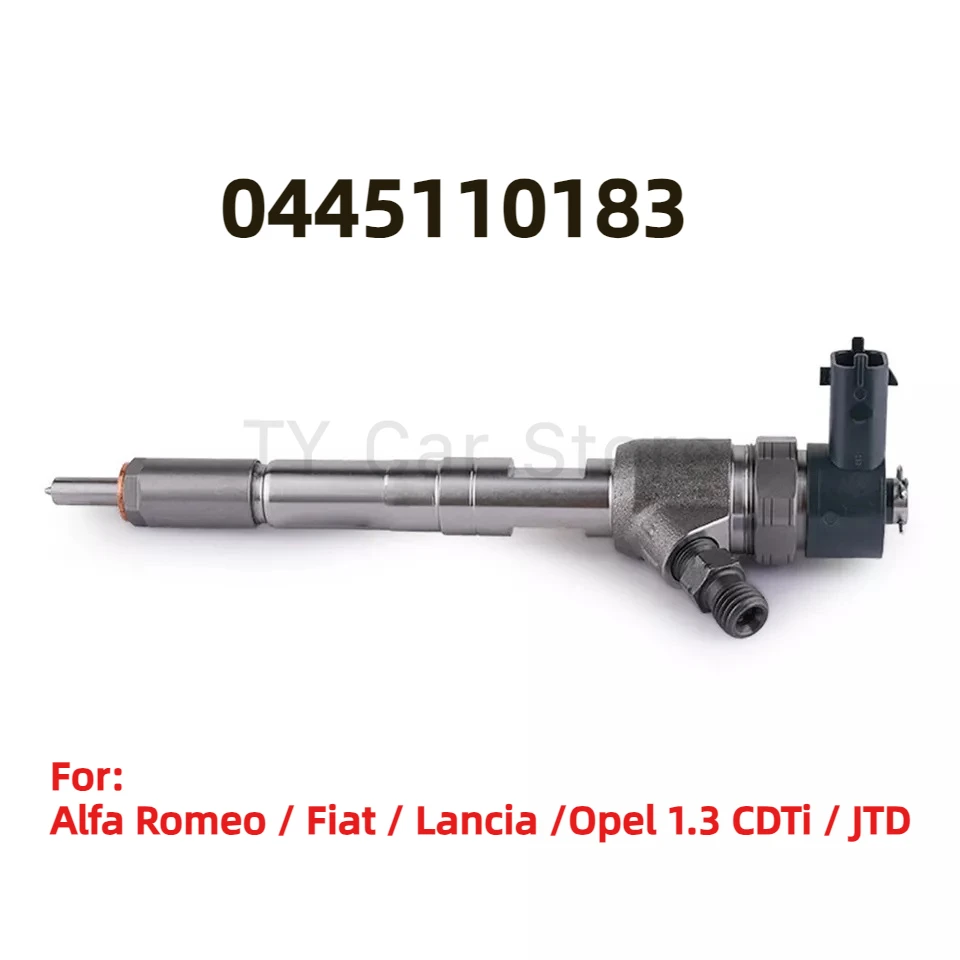 

0445110183 New Diesel Fuel Injector For Fiat 500 Doblo Panda 1.3D Opel Astra H 1.3 MultiJet 0986435102 55197875, 55197124