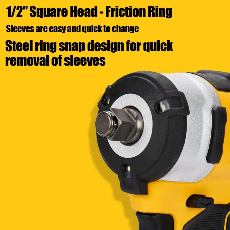 DEWALT 20V MAX* 1/2 in. Cordless Impact Wrench with Hog Ring Anvil (Tool Only) (DCF911)