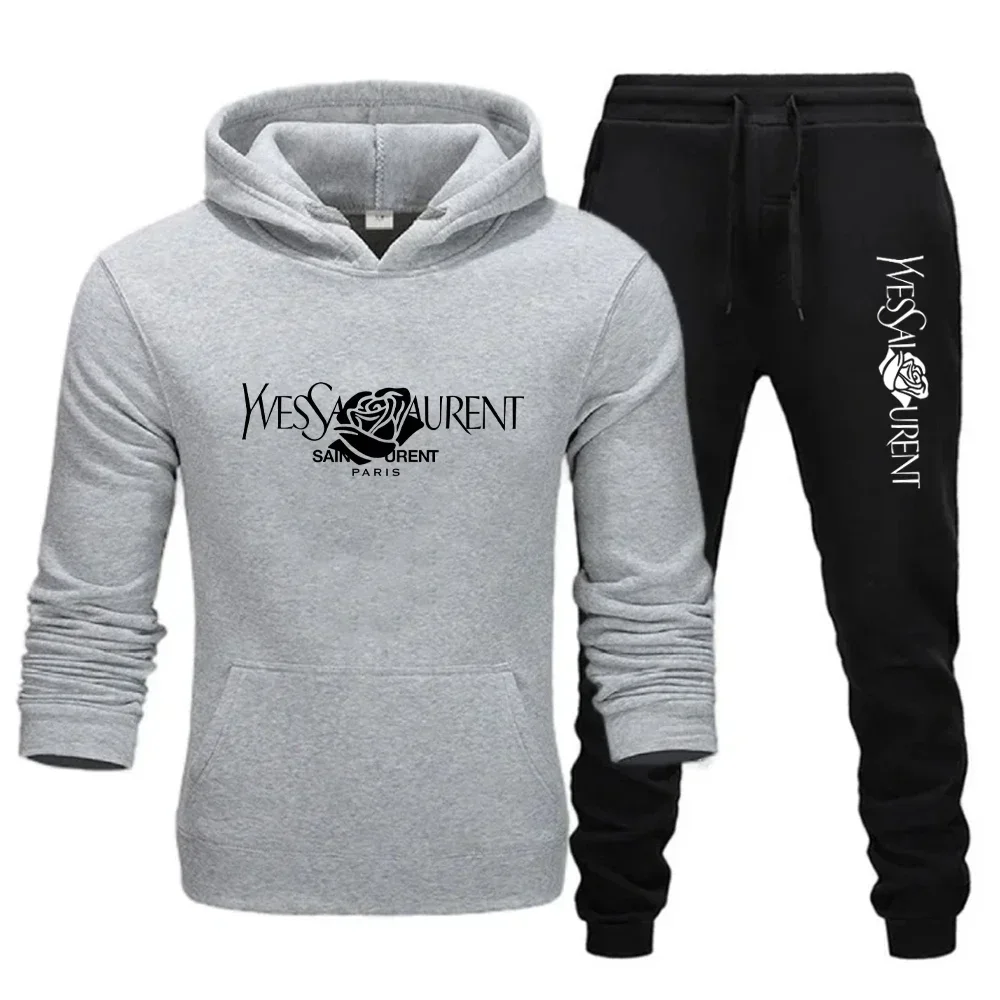 Men's casual sportswear sets, sweatshirts and outdoor sportswear fashion men's wear for autumn and winter 2025