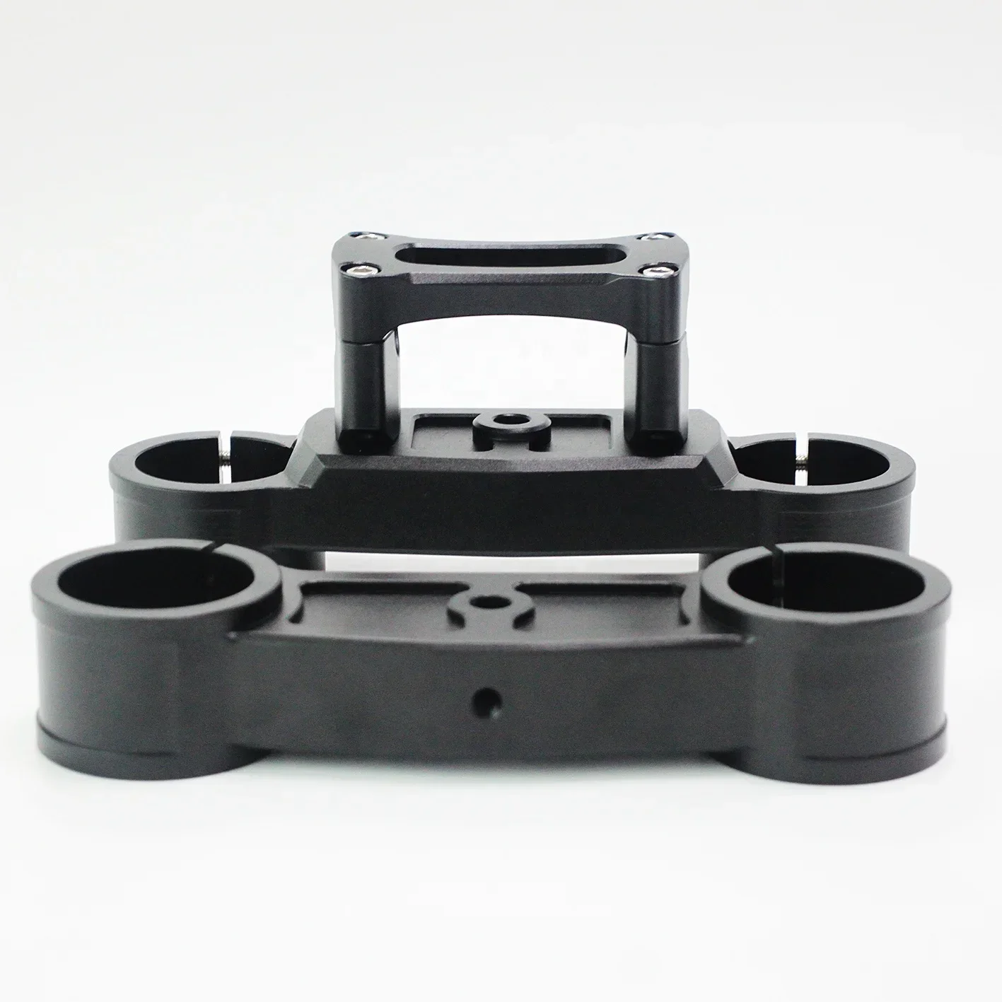 High Quality CNC Machining Products Black Anodized Aluminium Motorcycle Triple Tree Clamps Parts Motorcycle Parts