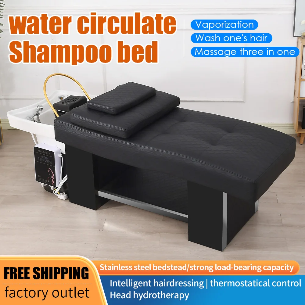 

Hot Sale Salon Equipment Washing Chair Multifunctional Shampoo Massage Bed Salon Shampoo Bed