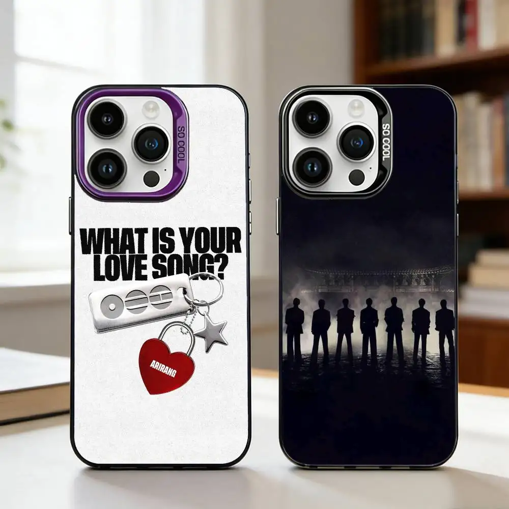 

2026 A-ARIRANG Show S-SWIM Phone Case For iPhone17,16,15,14,13,12,11,Pro,MAX White Matte Shockproof Cover