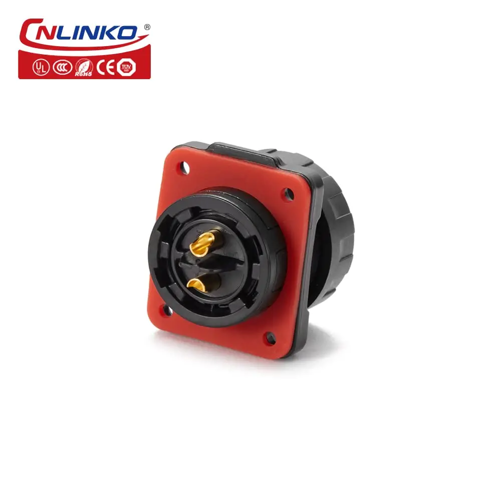 CNLINKO M20 2/3/9 Pin Electrical Connector Wire to Board PBT Plastic Panel Mount 12V 5A-20A Waterproof IP68 Connector Automotive