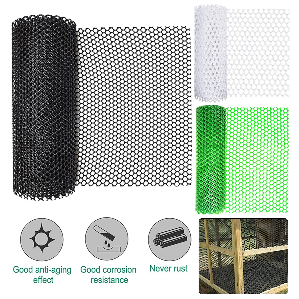 8MM Hole Safety Netting Plastic Net Fence Breeding Net Isolation Equipment Protection Child Cat Pet Chicken Garden Plastic Mesh