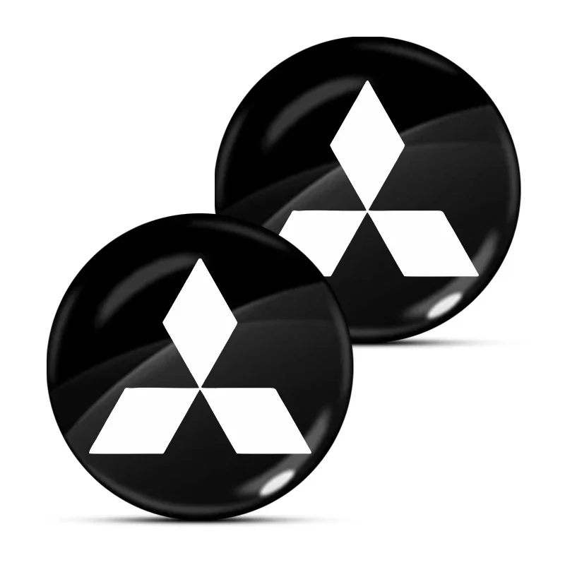 

15mm Car keychain sticker door keychain sticker central control sticker For Mitsubishi Motors Metal Label Sticker Label Emblem