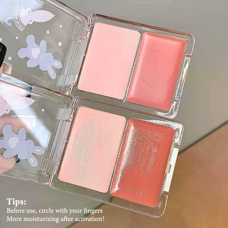 Cappuvini Water Shining Cheek Blush Highlighter Cream Hoogglans Glitter Rouge Natuurlijke Fleuren Gezicht Contouring Blush Make-up