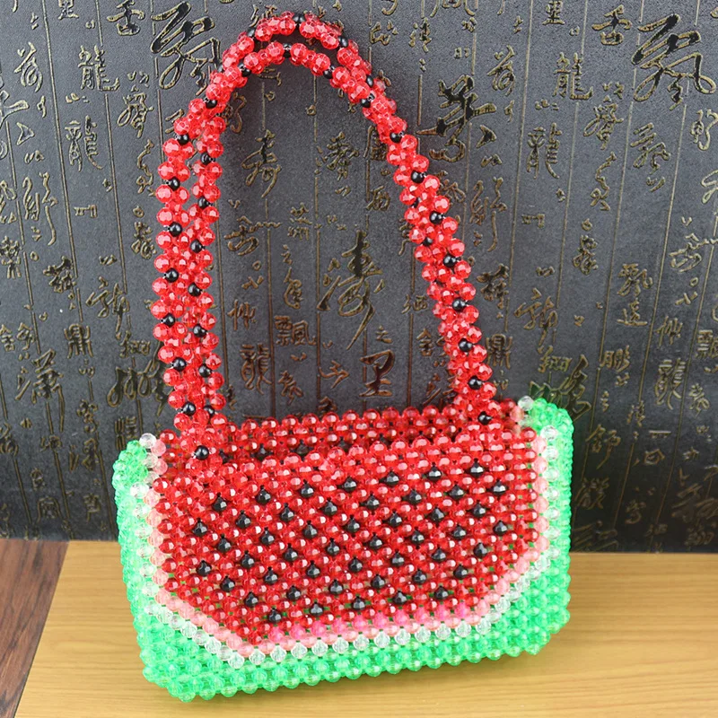 

New Beaded Handbags For Women Handmade Fashion Trendy Portable Purse Party Beading Shoulder Tote Bags