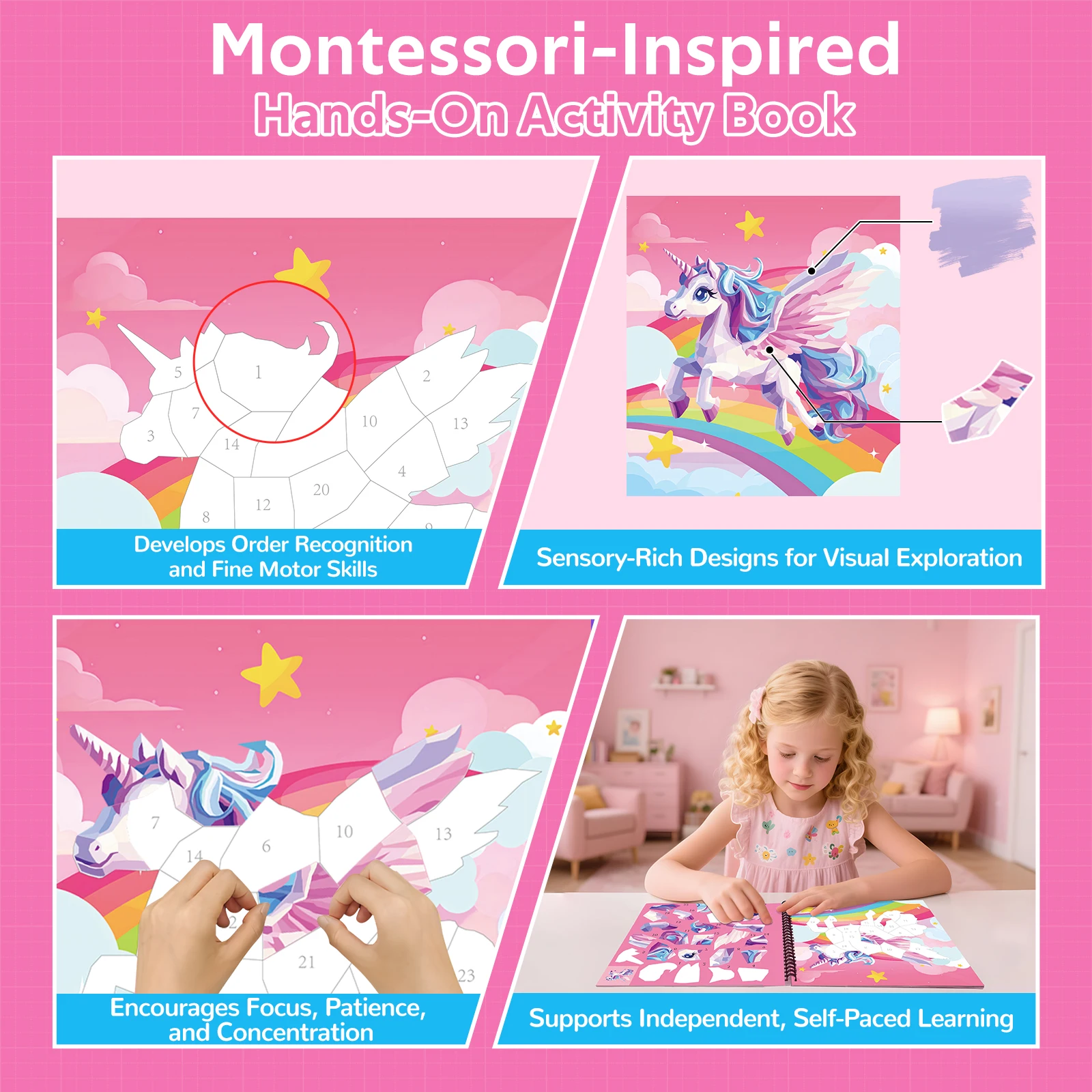 1 قطعة كتاب ملصقات لهدايا عيد الميلاد ديناصور الطلاء حسب عدد الكتب الملصقة للأطفال الصغار لعبة تعليمية مونتيسوري