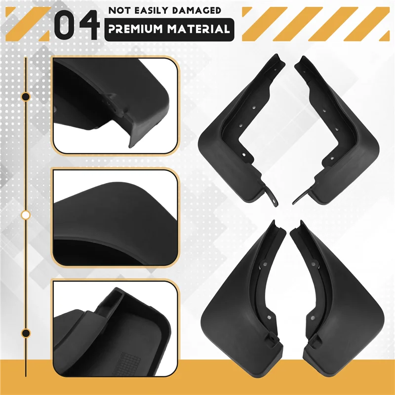 

NEW-Car Mudflapor For Mercedes-Benz GLB X247 2020-2023 Fender Mud Guard Flap Splash Flaps Mudguards Accessories