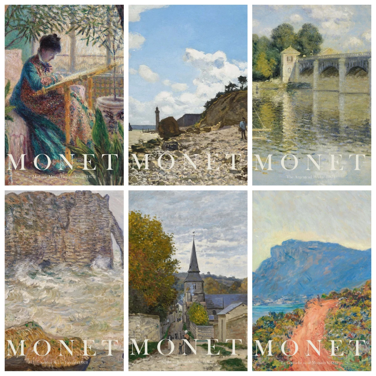 

Adult Jigsaw Puzzle 1000 Pieces Puzzle Claude Monet Famous Artist Paper Puzzle Decorative Painting Exercise Brain Thinking