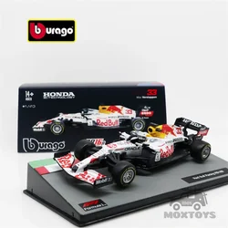 Bburago 1:43 2021 F1 RB16B No33 Max RB Team White Diecast Car Racing