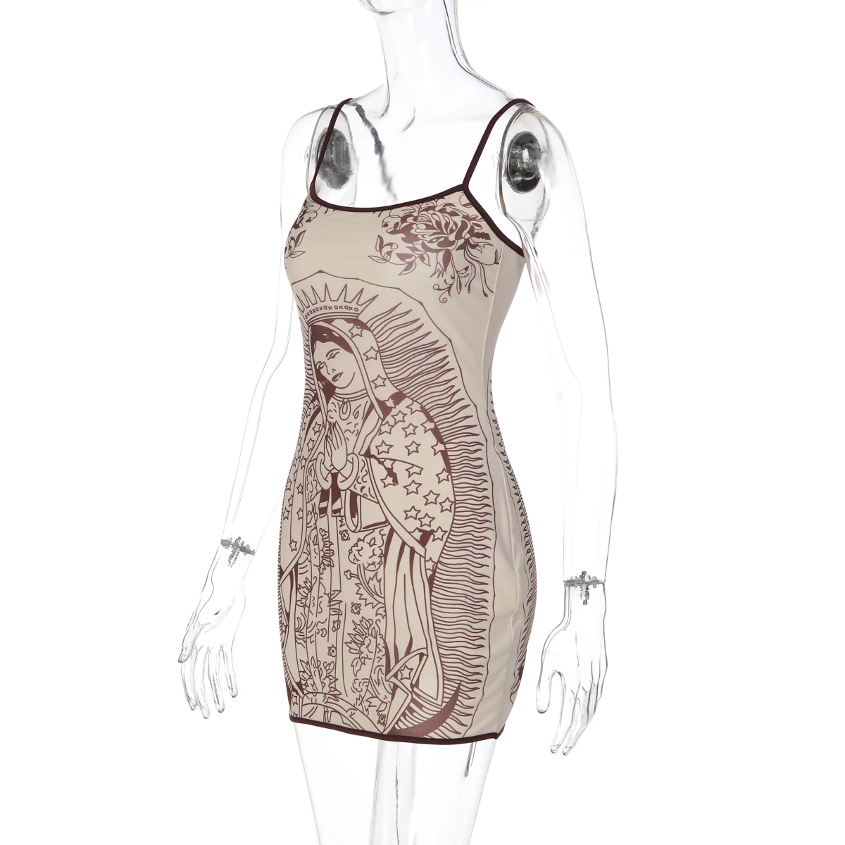 Hugcitar Fashion Print Slips Rückenfreies Sexy Bodycon Minikleid Sommer Damen Mode Outfit Party Streetwear Urlaub Y2K – Detail 3
