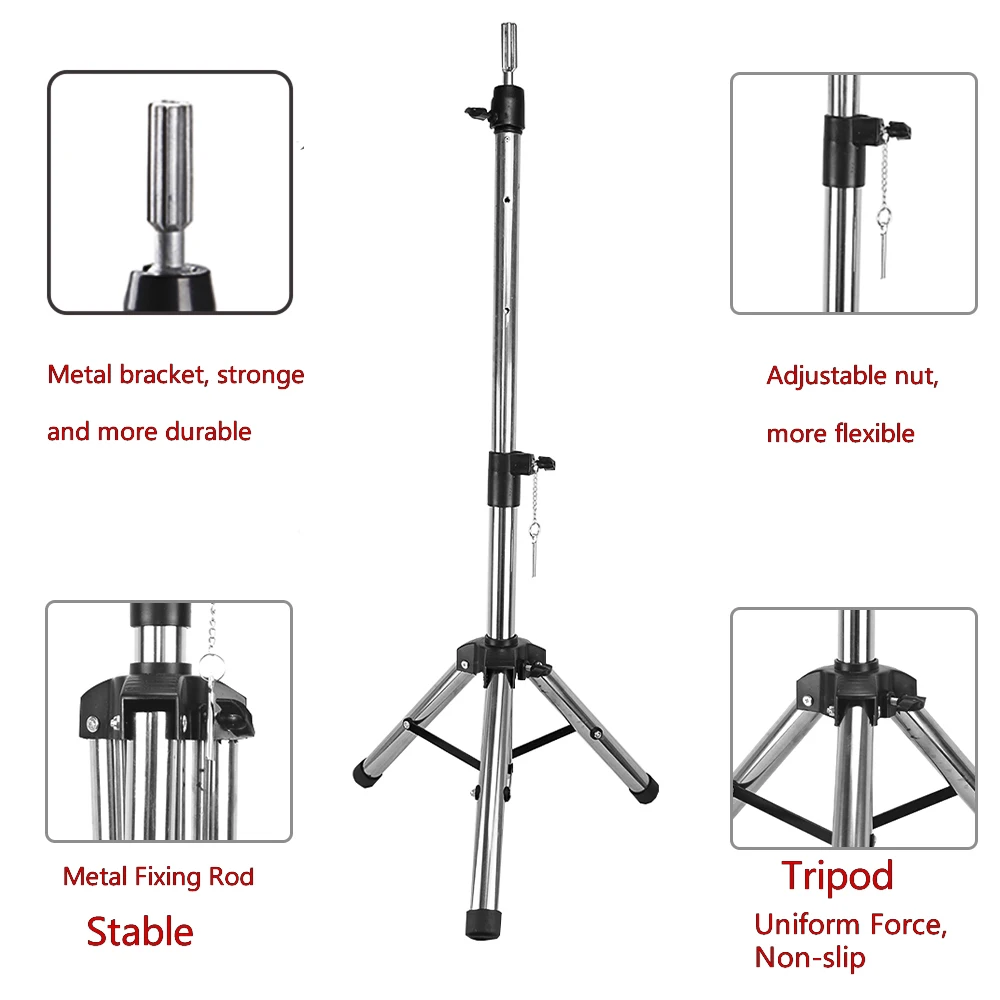 Stojak na regulowany statyw perukę stojak głowa manekina statyw głowa fryzjerska treningowa uchwyt przyrząd szkoleniowy do włosów