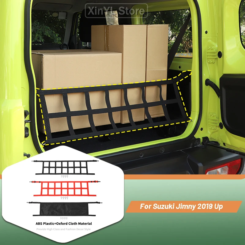 Multi Functional-Trunk Rear Mesh Trunk Organizer Cargo Net for Suzuki Jimny 2019 2020 2021 2022 2023 2024 2025 Car Accessories