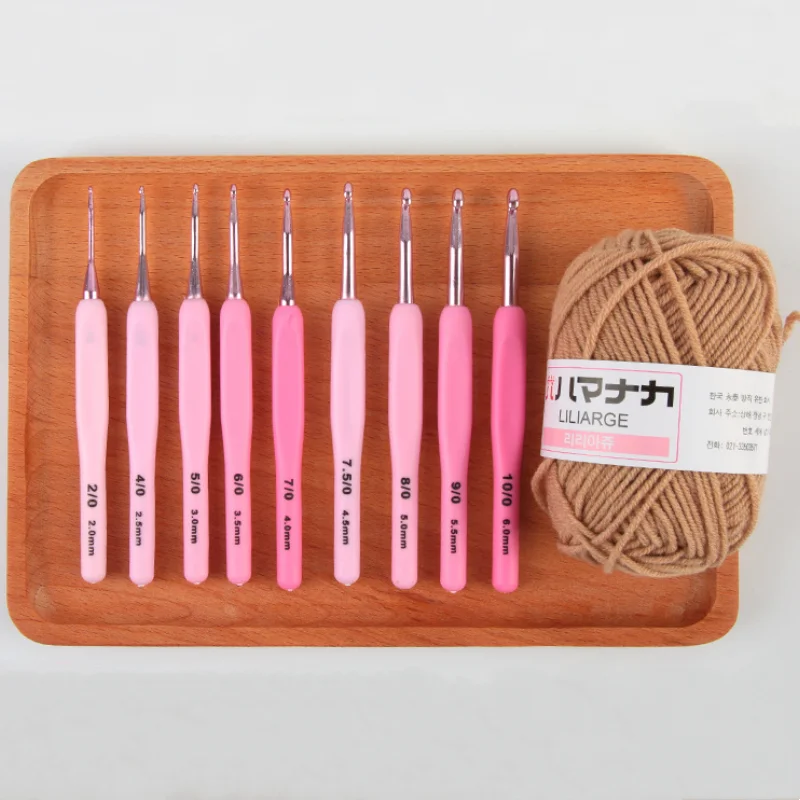 9 قطعة مجموعة خطاف كروشيه 2.5- - مراجعة Crochet Hook Set وسعره