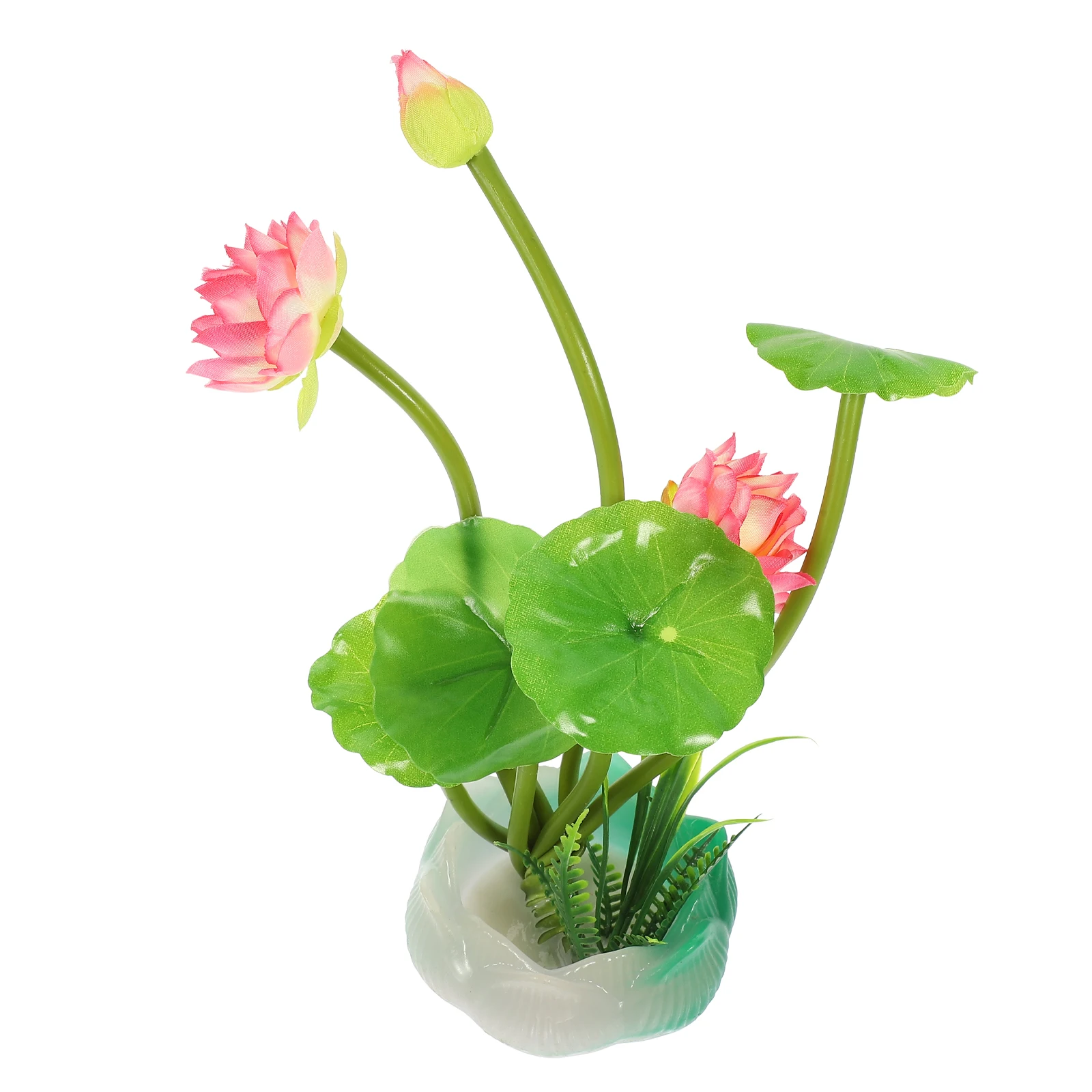 

Lotus Decorative Bowl Pink LotusCold DishSushi Plate Craft Fake Flowers Artificial Plants Simulation Flower Decor Realistic