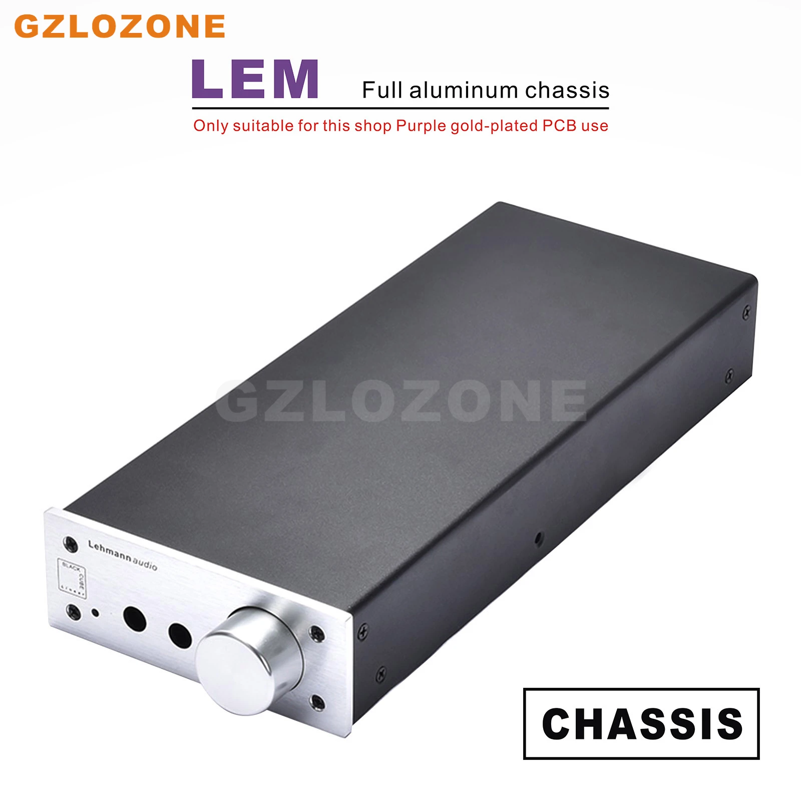 ZERO-ZONE LEM Full Aluminum Preamplifier Chassis For Purple Gold-plated Version Lehmann Headphone Amplifier (Z-11)