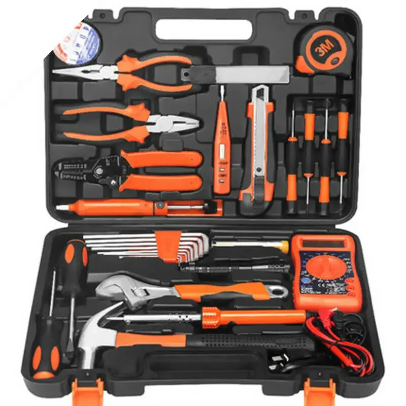 Household Electric Combination Toolbox Wrench Family Manual Maintenance Management Tool Multi-Function Manual Electrician Repair