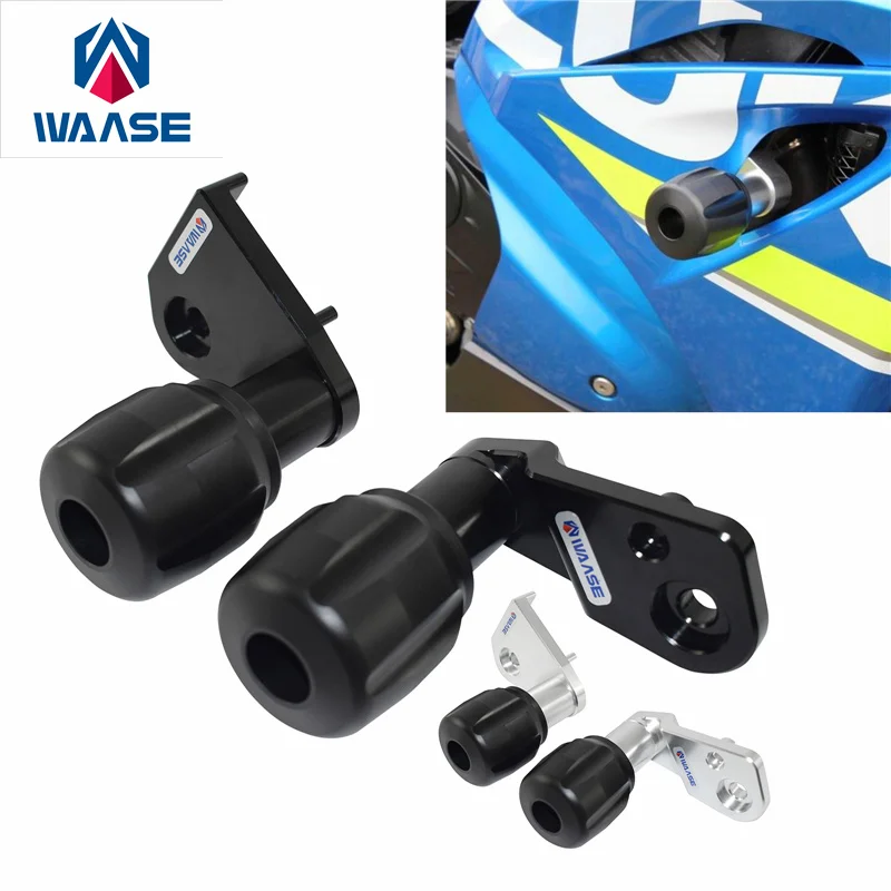 waase For Suzuki GSX-R 1000 GSXR1000R 2017 2018 2019 2020 2021 2022 Engine Crash Pad Frame Slider Guard Cover Falling Protector