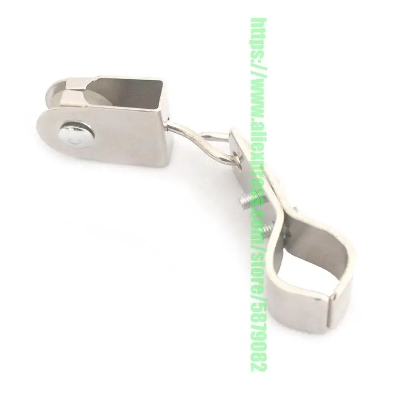 Pulley+Pipe Clamps Metal Tube Saddle Clamp C-Shaped Pipe Buckle Hang Hoop For OD Less Than 20mm Pipe Wave Canopy Fittings