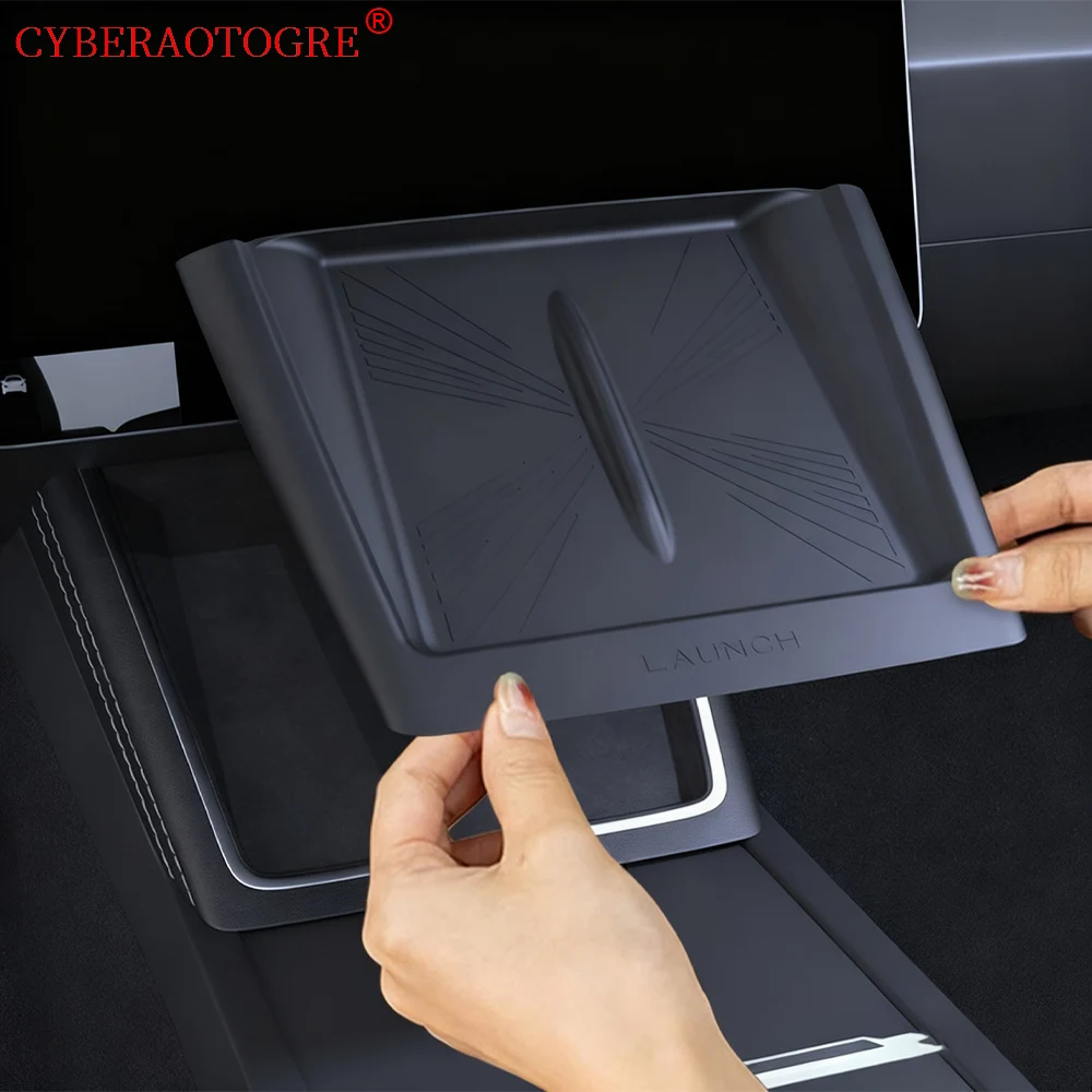 

Для Tesla Model Y Juniper 2025, силиконовая накладка для беспроводной зарядки, защитный чехол для зарядного устройства с центральным управлением, нескользящий коврик для зарядного устройства