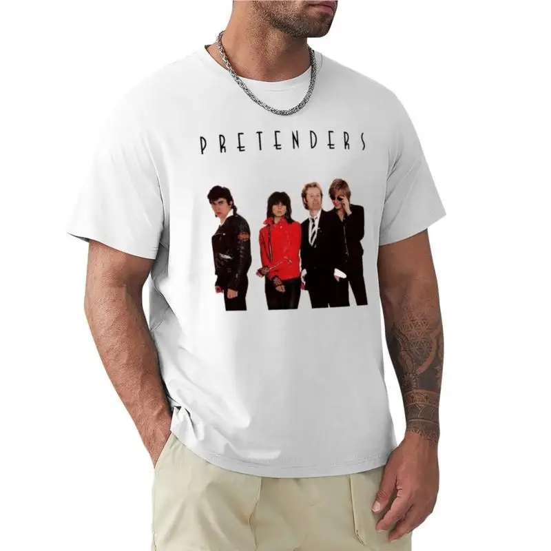 Pretenders T-Shirt oversized t shirt plus size tops Oversized t-shirt mens t shirts casual stylish black cotton mens t-shirt