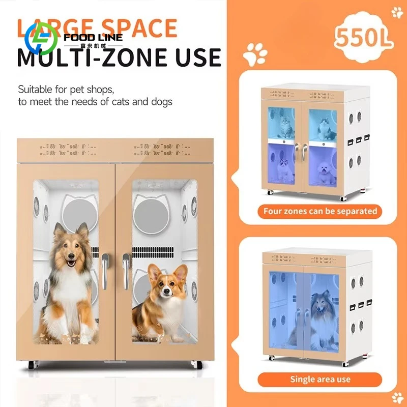 Customized Large Automatic Home Pet Dryer Cabinet Plastic Dryer Box for Big Cats and Dogs Spaceship Style Hair Grooming Dryer