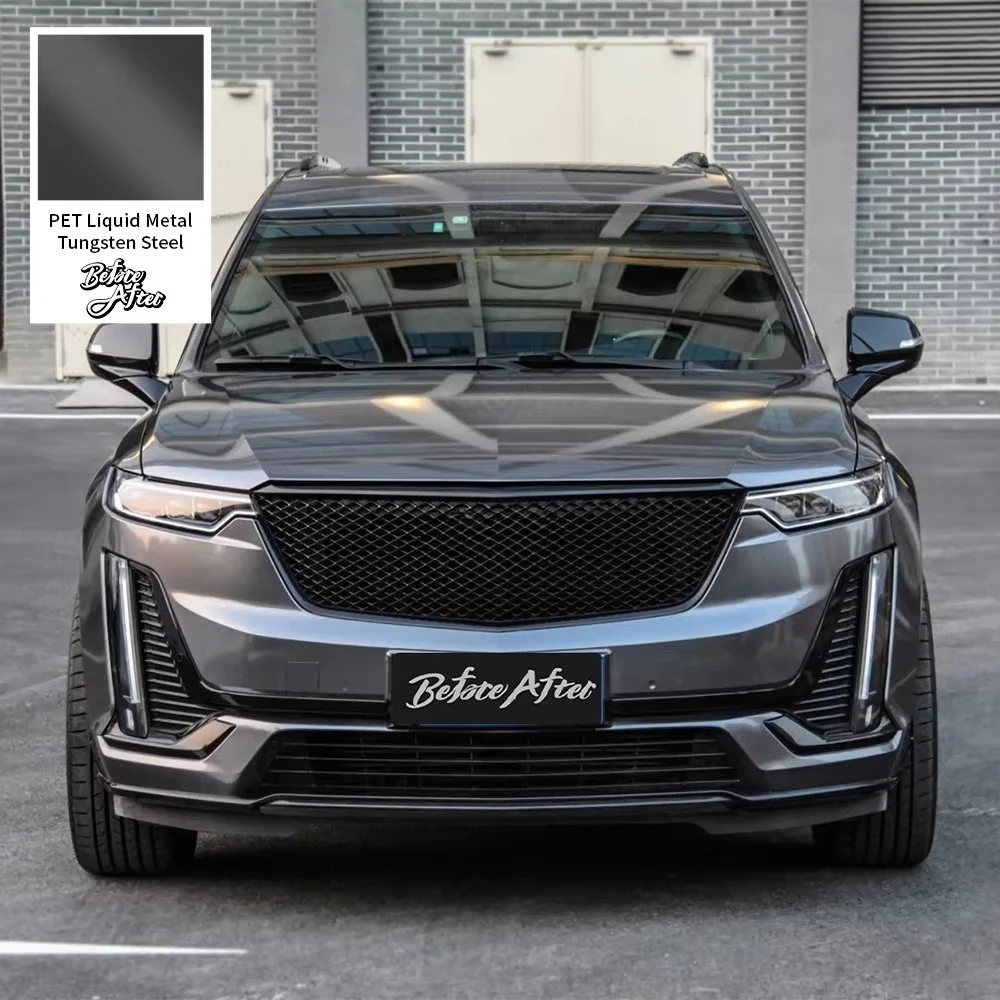 

Пленка для оклейки авто BeforeAfter 1.52*17М, виниловая, ПЭТ, с эффектом жидкого металла, цвет вольфрамовая сталь, для изменения цвета кузова, декоративная, для оклейки автомобиля