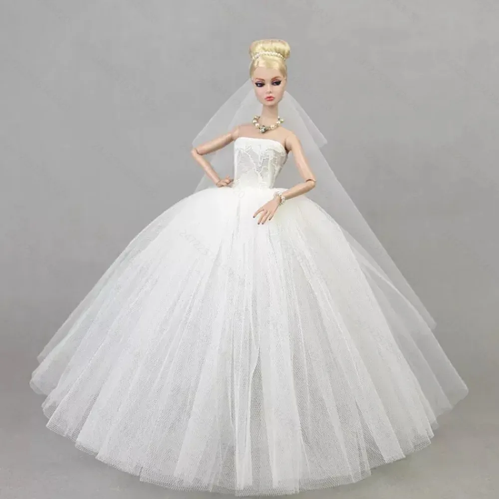 1set Fairy Princess Wedding Dress - Supermodel Clothes for Doll（NOT DOLL), decorate in the living room view 5