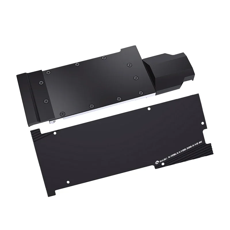 Bykski-Bloco GPU para NVIDIA V100, Metal de cobertura completa, Refrigerador Líquido com Radiador Backplate, 32GB FHL