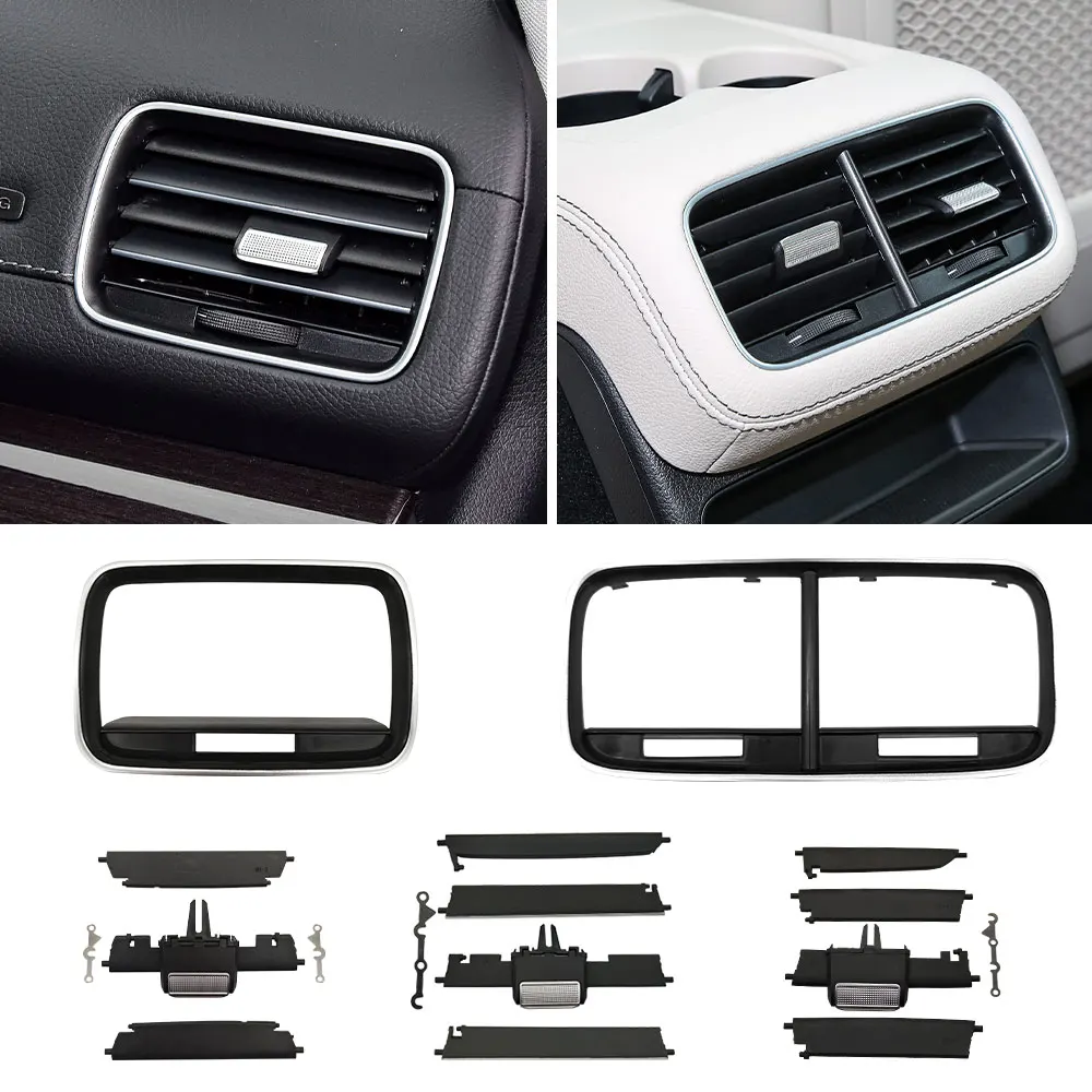 

Для автомобиля Mercedes, передняя вентиляционная решетка, зажим, накладка, детали, комплекты для ремонта розетки кондиционера, аксессуары для Benz GLE GLS Class GLE350 GLS480