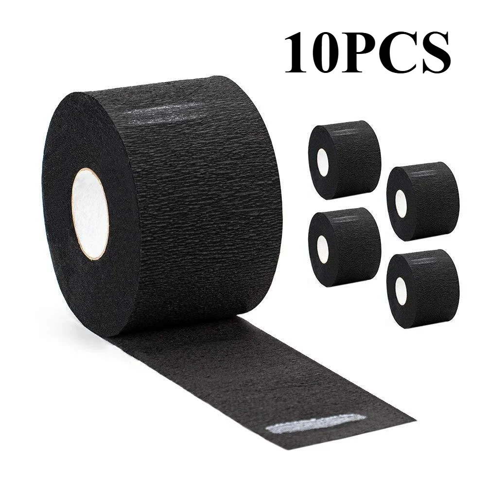 5/10 Rolls Disposable 1 Roll Hair Cutting Accessory Neck Paper Adjustable Barber Dedicated Salon Hairdressing White Neck Strips