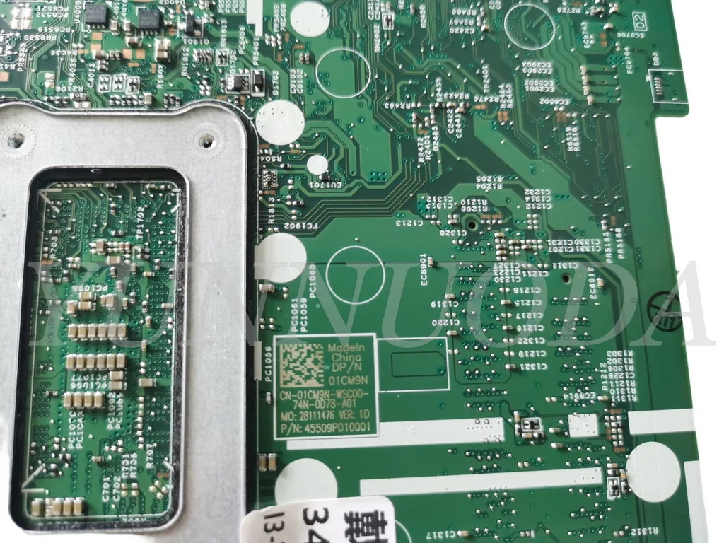 Original For DELL INSPIRON 15 3467 3567 3568 Laptop Motherboard I3-7100U  15341-1   CN-01CM9N tested good free shipping