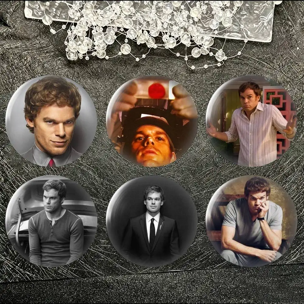 Movie Dexter Morgan Tin badges in 25/32/44/58/75mm, brooch pins for accessories & gifts,Souvenir.