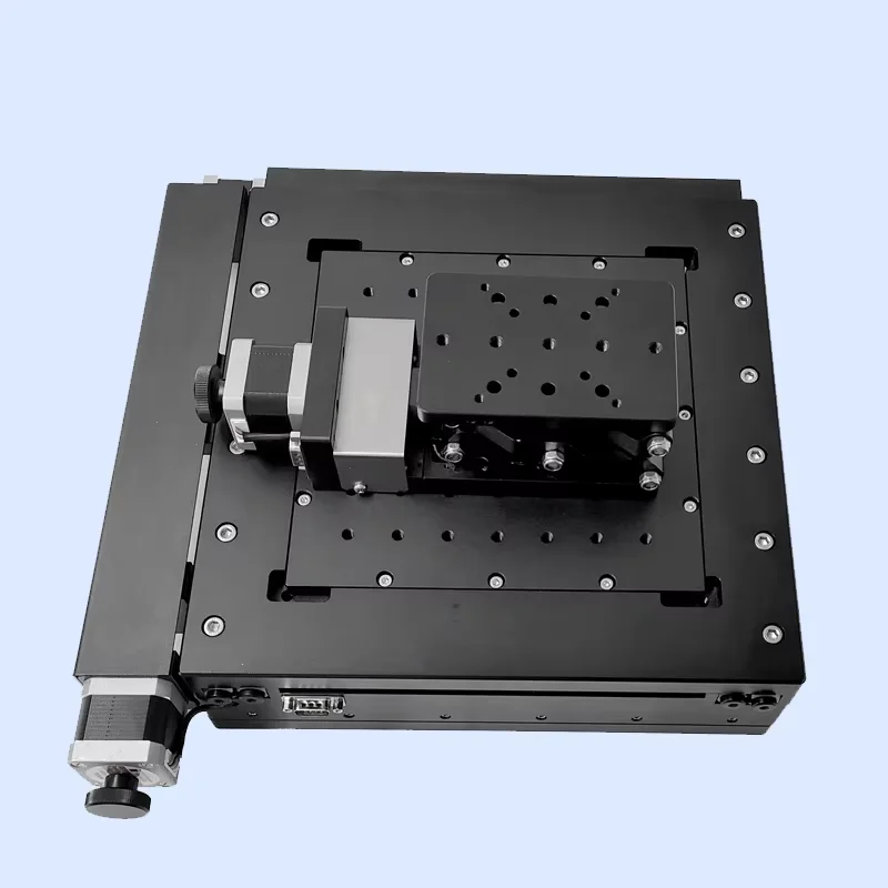 

XYZ high precision electric 3D integrated integrated platform displacement platform lifting slide platform PT-GD401+PT-XY100