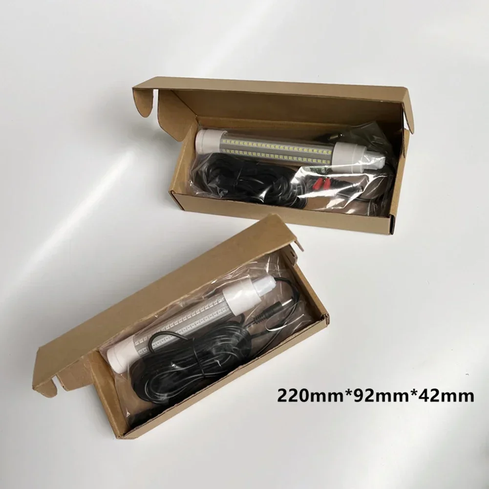12V/24V LED Fishing Light IP68 Waterproof Lures Fish Finder Lamp Attracting Bait Submersible Underwater Fishing Light Accessory