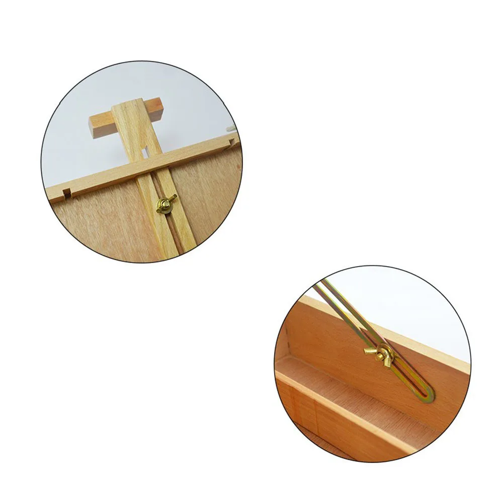 

Adjustable Wooden Easel Portable French Design with Durable Handle for Outdoor Use Table Easel