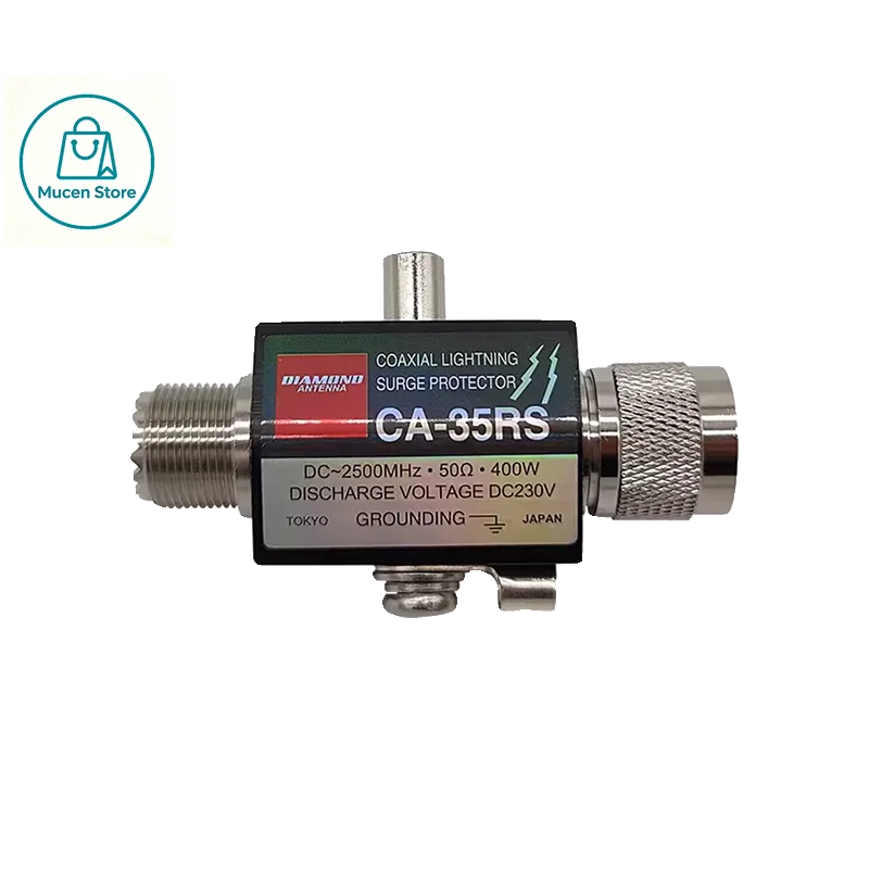 1PCS CA-23RP/CA-35RS PL259 SO239 N Radio Repeater Coaxial Anti-Lightning Antenna Surge Protector 50 Ohm