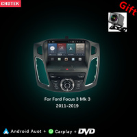 CHSTEK Car Radio DVD Carplay For Ford Focus 3 Mk 3 2011 2012 2019 Stereo Navigation Bluetooth WIFI Multimedia Player Android 14