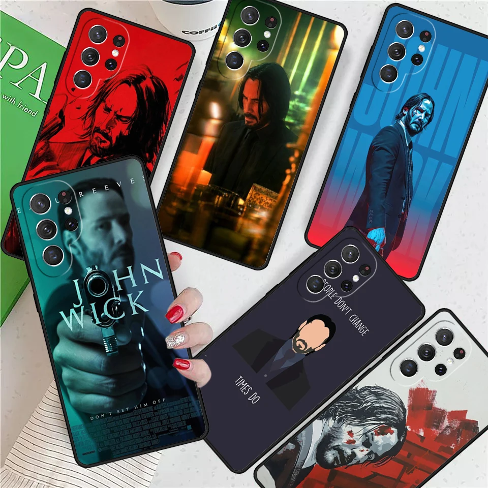 Film J-John Wick Bab For Samsung Galaxy S24 Ultra S21 S22 S8 S9 S10E Note 10 20 Plus FE S23 Phone case Cover Coque